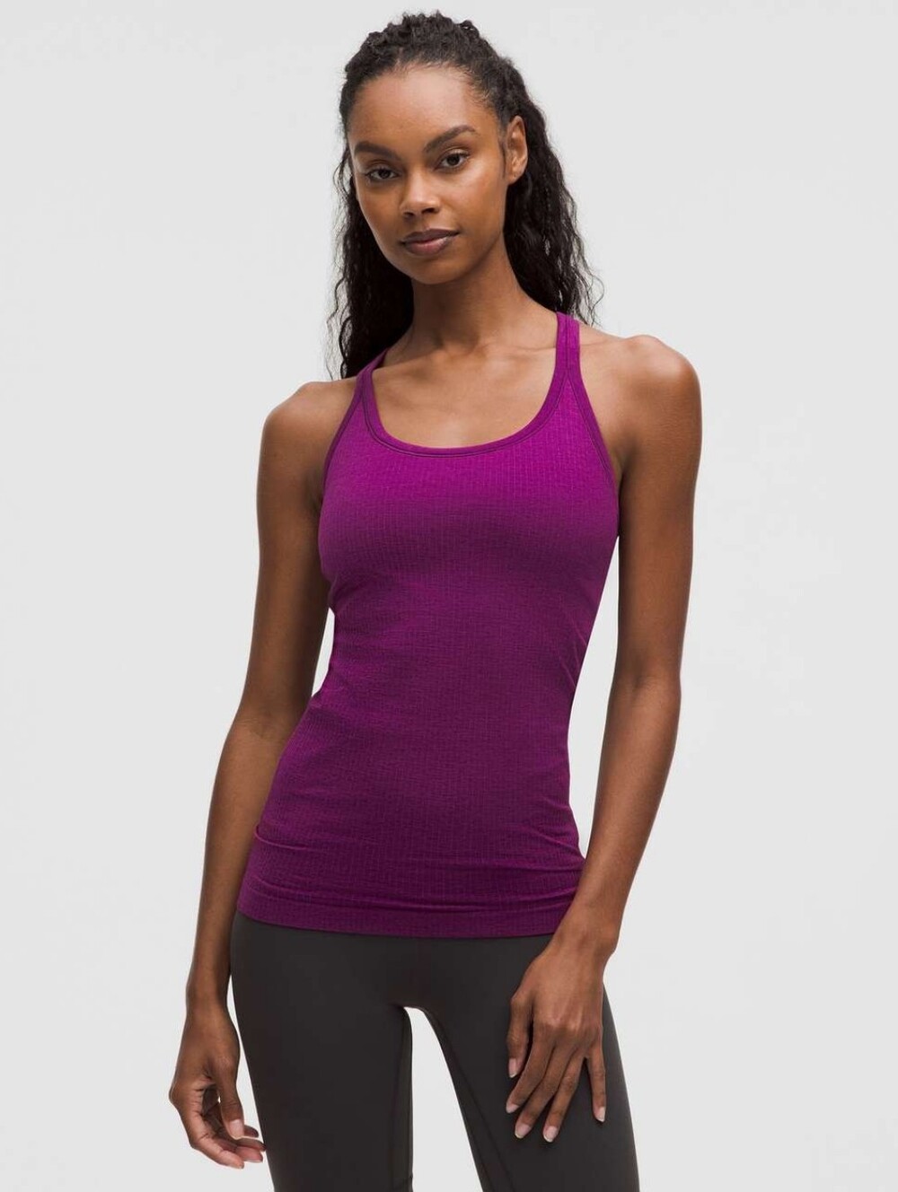 Lululemon Ebb to Street Ribbed Tank Top 6 Chilled Grape